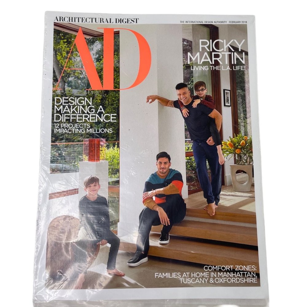 Architectural Digest Magazine February 2018 Home Interior Design u - Picture 1 of 4